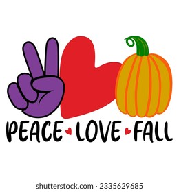 Peace love fall SVG Design