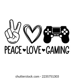 Diseño de vectores de juegos y amor por la paz