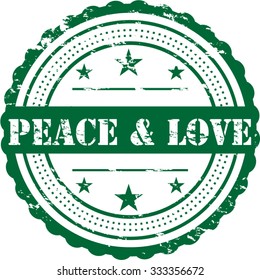 Peace & Love / Grunge Badge