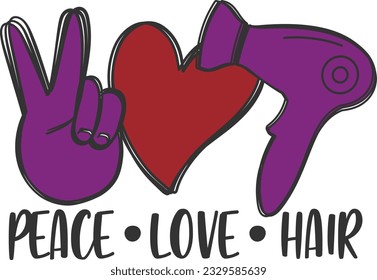Peace Love Hair - Peace And Love