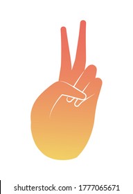 peace and love hand design of Hippie art and creative theme Vector illustration