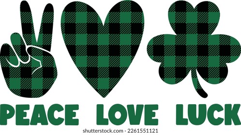 peace love irish - St Patrick's Day inspirational lettering design. Irish leprechaun shenanigans lucky charm clover funny quote