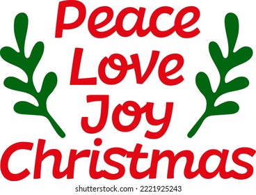 Peace Love Joy Christmas. Matching Family Christmas Shirts. Christmas Gift. Family Christmas. Sticker. Card.