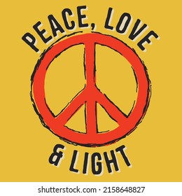 Peace Love Light Vector Design Polo Stock Vector (Royalty Free ...