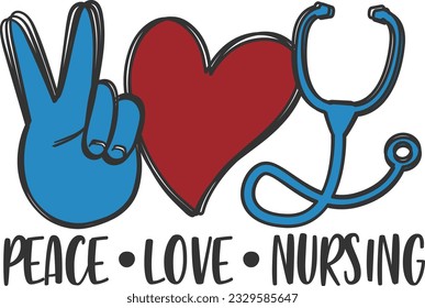 Peace Love Nursing - Peace And Love