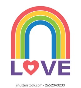 peace love rainbow, colorful Rainbow with the text LOVE 