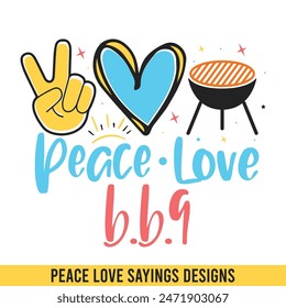 Peace love tacos, peace love saying designs