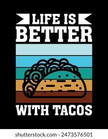 Peace, Love And Tacos Tacos t shirt design