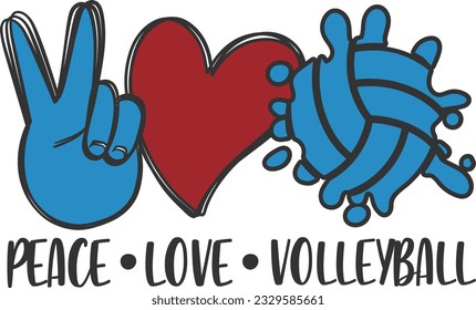 Peace Love Volleyball - Peace And Love