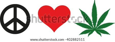 Free Free 161 Peace Love Weed Svg Free SVG PNG EPS DXF File