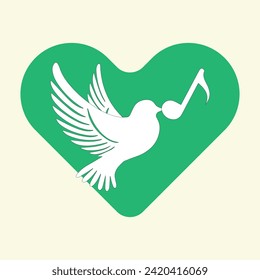 Peace lover logo design vector template free