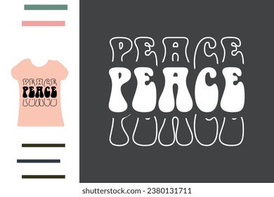 Peace lover t shirt design