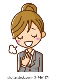 Peace of mind Businesswoman