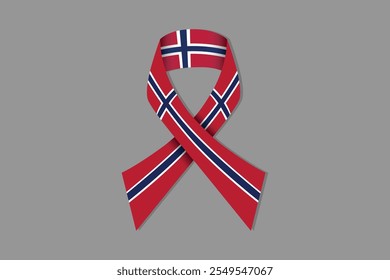 Paz para a Noruega com bandeira, Bandeira da Noruega símbolo nacional ilustração Vetor, Retângulo Noruega bandeira ilustração, Vetor plano ilustração
