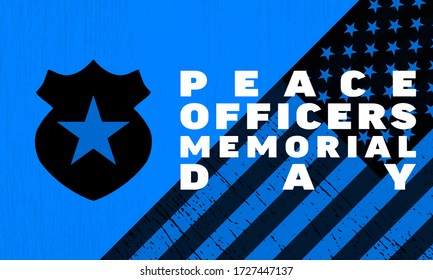 Peace Officers Memorial Day background. Poster, card, banner. ESP 10 vector
