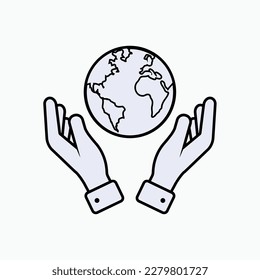 Peace on Earth. No War Symbol.