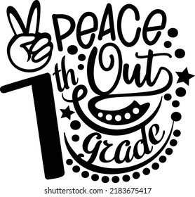 Vector de séptimo grado de Peace Out