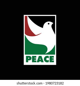 PEACE WITH PALESTINE T-SHIRT DESIGN - FREE PALESTINE