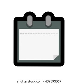 Peace of paper icon. Document design. vector graphic