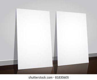 peace of paper on the floor corner vector illustration