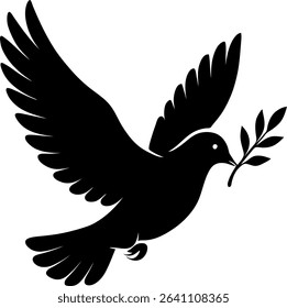 Peace Pigeon High Quality EPS Vector File Featuring Clean and Editable Elements for Professional Print, Web, and Graphic Design Use