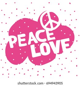 Peace pin up and t shirt design