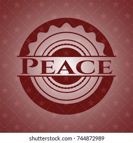 Peace red emblem
