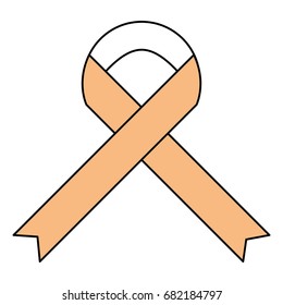 Peace ribbon symbol