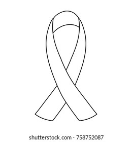 Peace ribbon symbol icon vector illustration graphic design