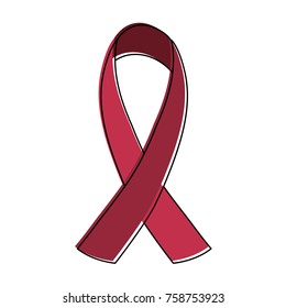 Peace ribbon symbol icon vector illustration graphic design