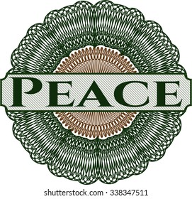 Peace rosette