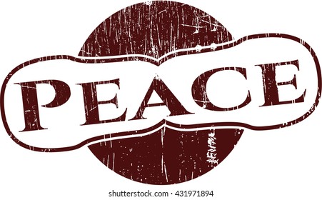 Peace rubber stamp