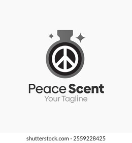 Peace Scent Logo Design Template. Good for Business, Agency, Community and Organization.
