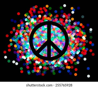 Peace sign. Beautiful symbol of peace. sign pacifism