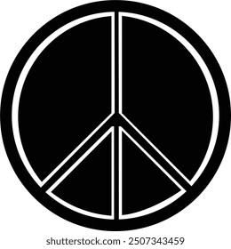 Peace sign black - Peace symbol