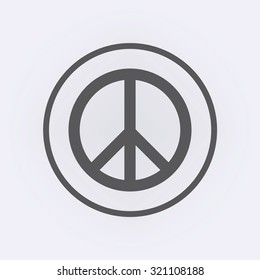 Peace Sign Circle Vector Illustration Stock Vector (Royalty Free ...