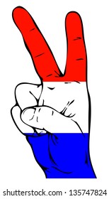 Peace Sign of the Dutch flag