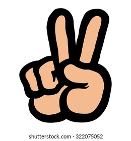 Peace Sign Hand 