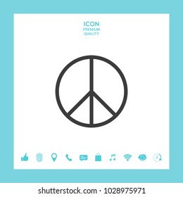 Peace sign icon