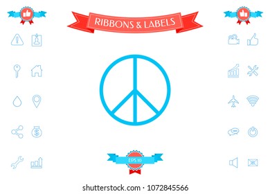 Peace sign icon