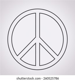 Peace sign icon
