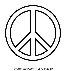 Peace sign icon for applications and websites