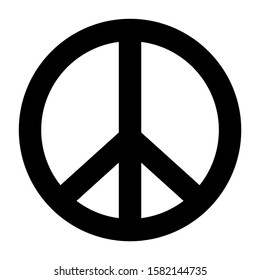 Peace sign icon design. Peace and love icon in trendy flat style design. Vector illustration.