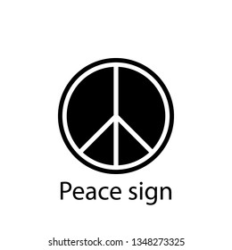 peace sign icon. Element of Peace and humanrights icon. Premium quality graphic design icon. Signs and symbols collection icon for websites