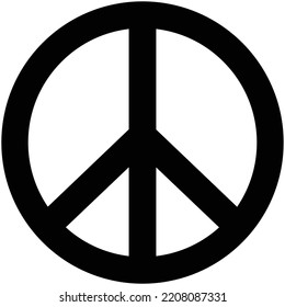 Peace sign icon. Peace and love symbol  flat design. Vector illustration. Symbols pacifism. Illustration isolated
