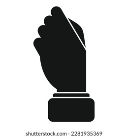 Peace sign icon simple vector. Finger hold. Gesture hand