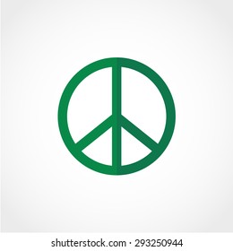 Peace sign Isolated on White Background