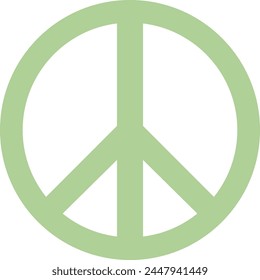 Peace sign. Isolation on white. Vector illustration