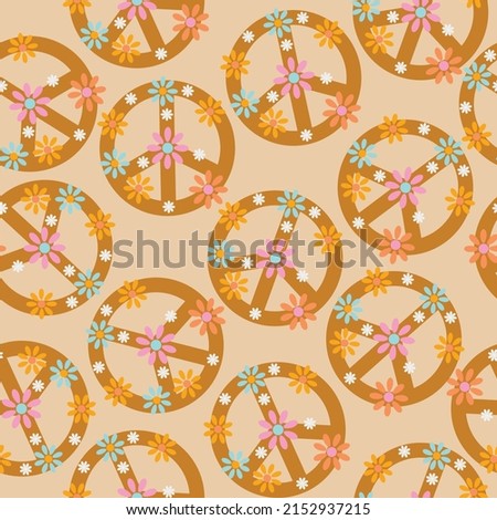 Peace Sign ,make love not war sign seamless pattern vector EPS10,Design for fashion , fabric, textile, wallpaper, cover, web , wrapping and all prints 