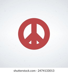 Peace sign no war icon. peaceful unity, pacifism symbol. Stock vector illustration isolated on white background.